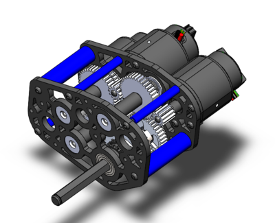 【差减变速器】Leadership齿轮箱3D数模图纸 Solidworks设计