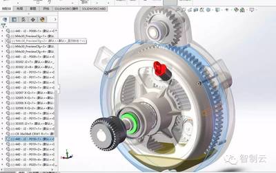 【差减变速器】行星齿轮传动盒三维建模图纸 IGS格式